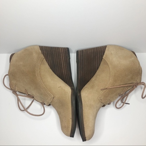 Lucky Brand lace up wedge booties - Picture 5 of 13